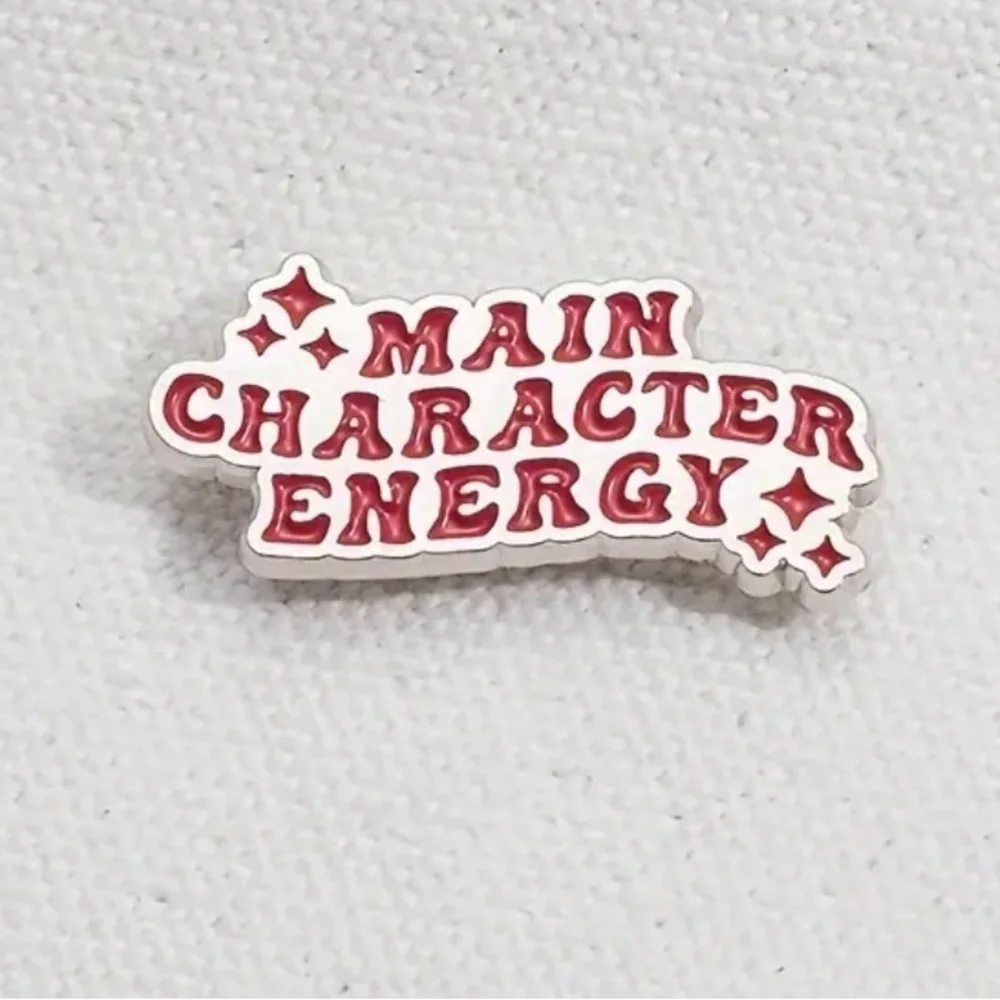 3/$25 “Main Character Energy” Book Lover, Avid Reader Unisex Pin Badge Brooch